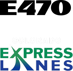 E470 and Colorado express lanes logos